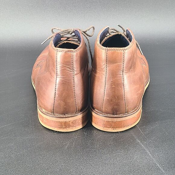 Cole Haan Men Leather Brown Lace Up Chukka Boot Shoes C10895 Size 10M - Picture 2 of 8